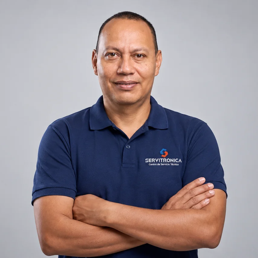 Frank Marmolejo, técnico certificado de Servitrónica