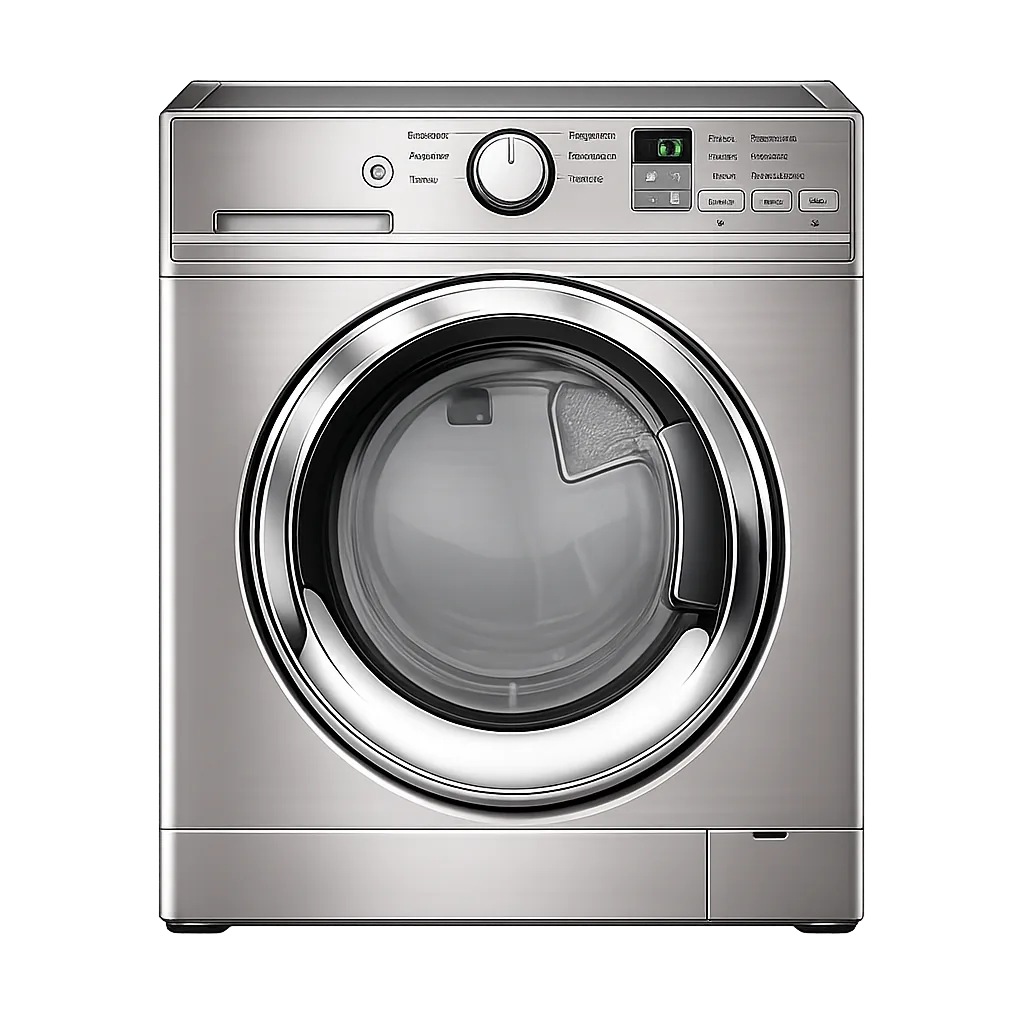 Secadora de ropa moderna de acero inoxidable